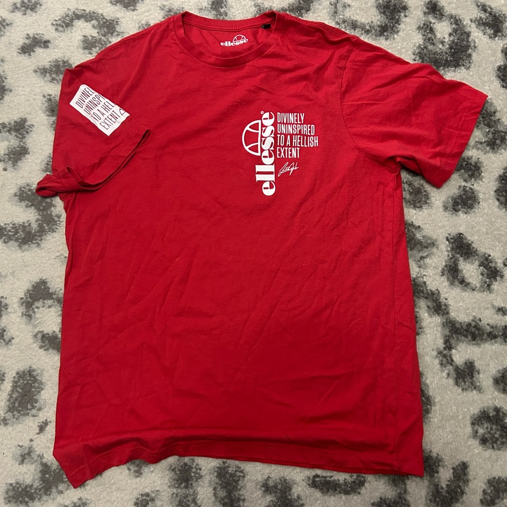 Lewis Capaldi Ellesse collab T-shirt SZ XL slim fit